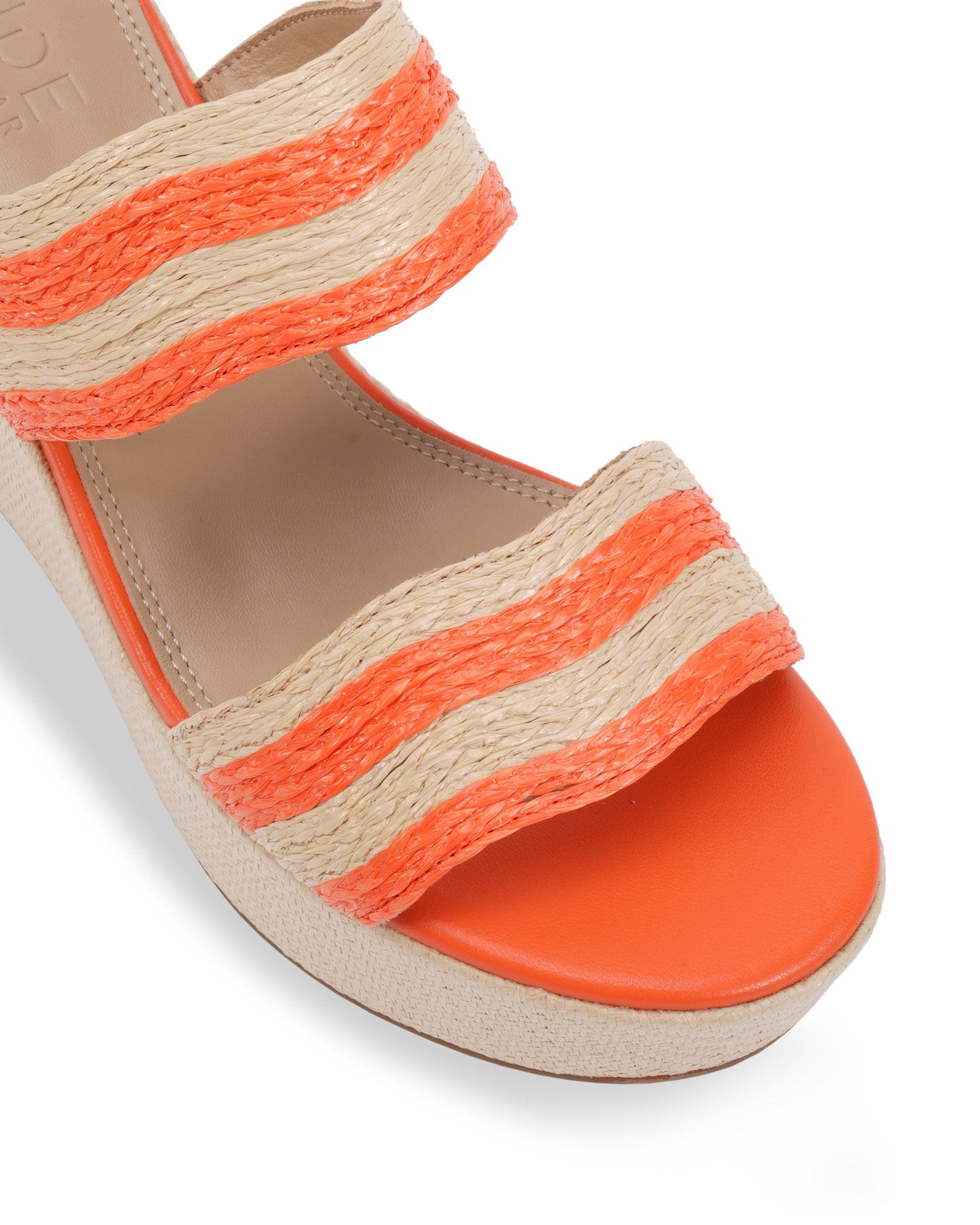 Vallerie Orange/Natural Raffia