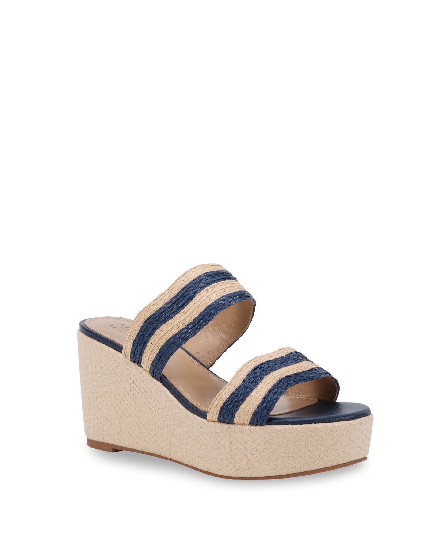 Vallerie Navy/Natural Raffia