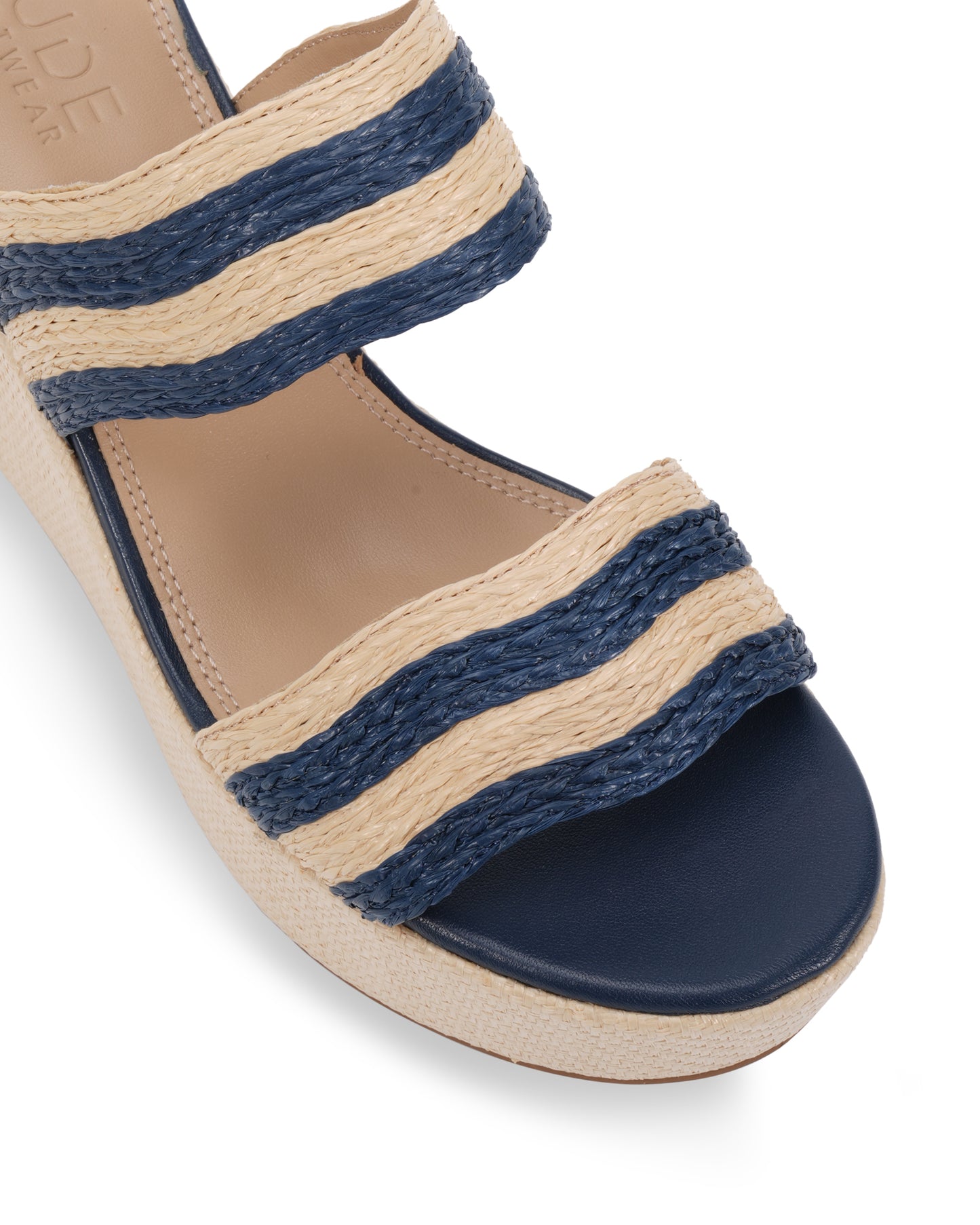Vallerie Navy/Natural Raffia