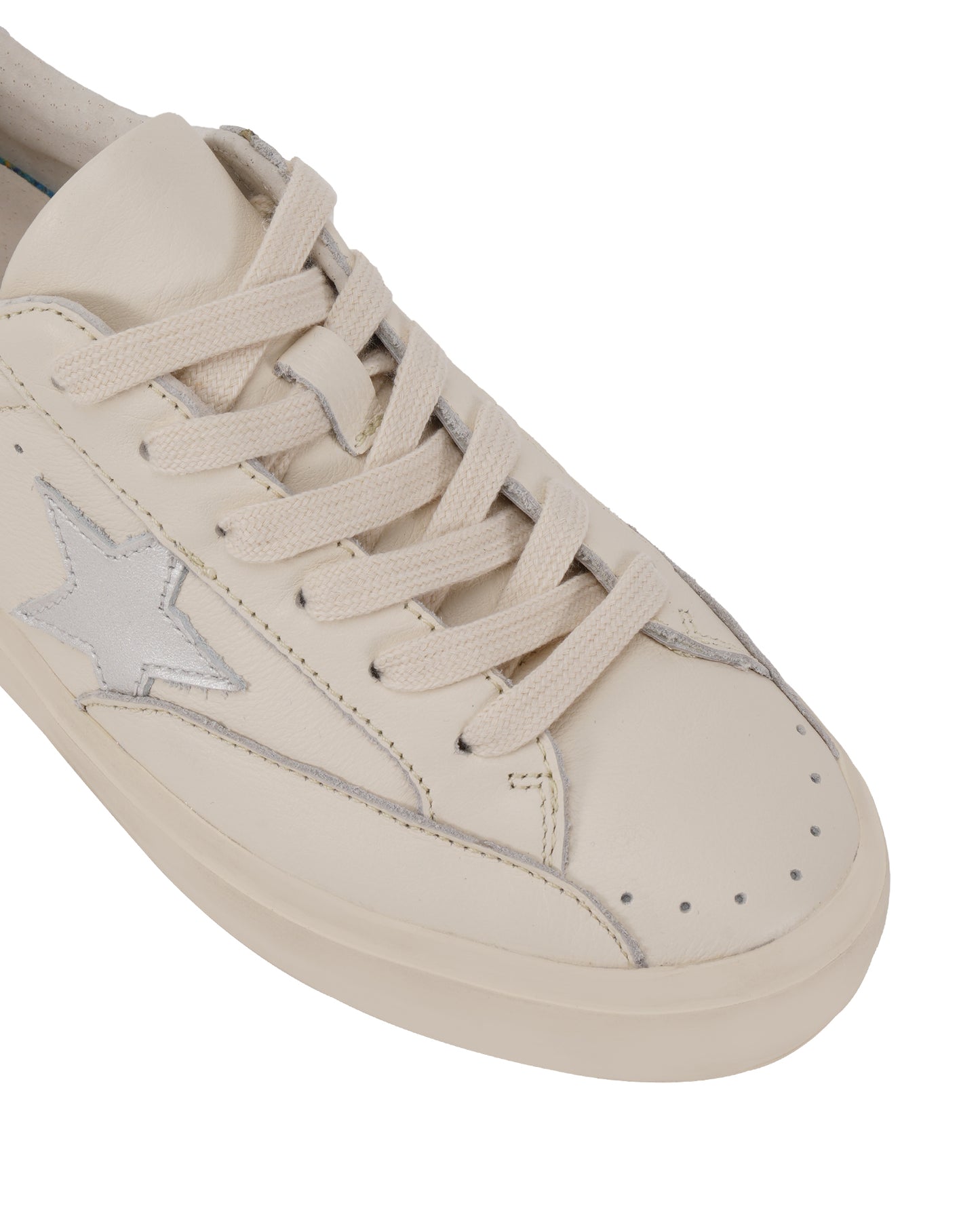 Starlett Women's Beige Silver Sneakers | SJ
