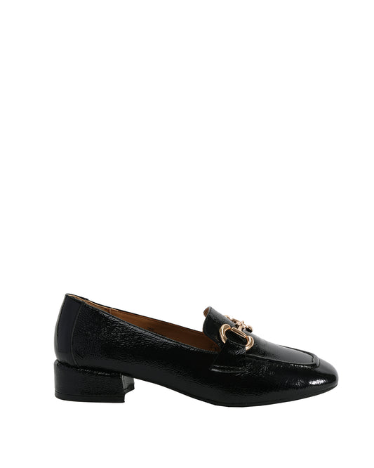 Card Women's Black Loafers | SJ