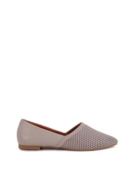 Cozy Women's Grey Flat Shoes | SJ