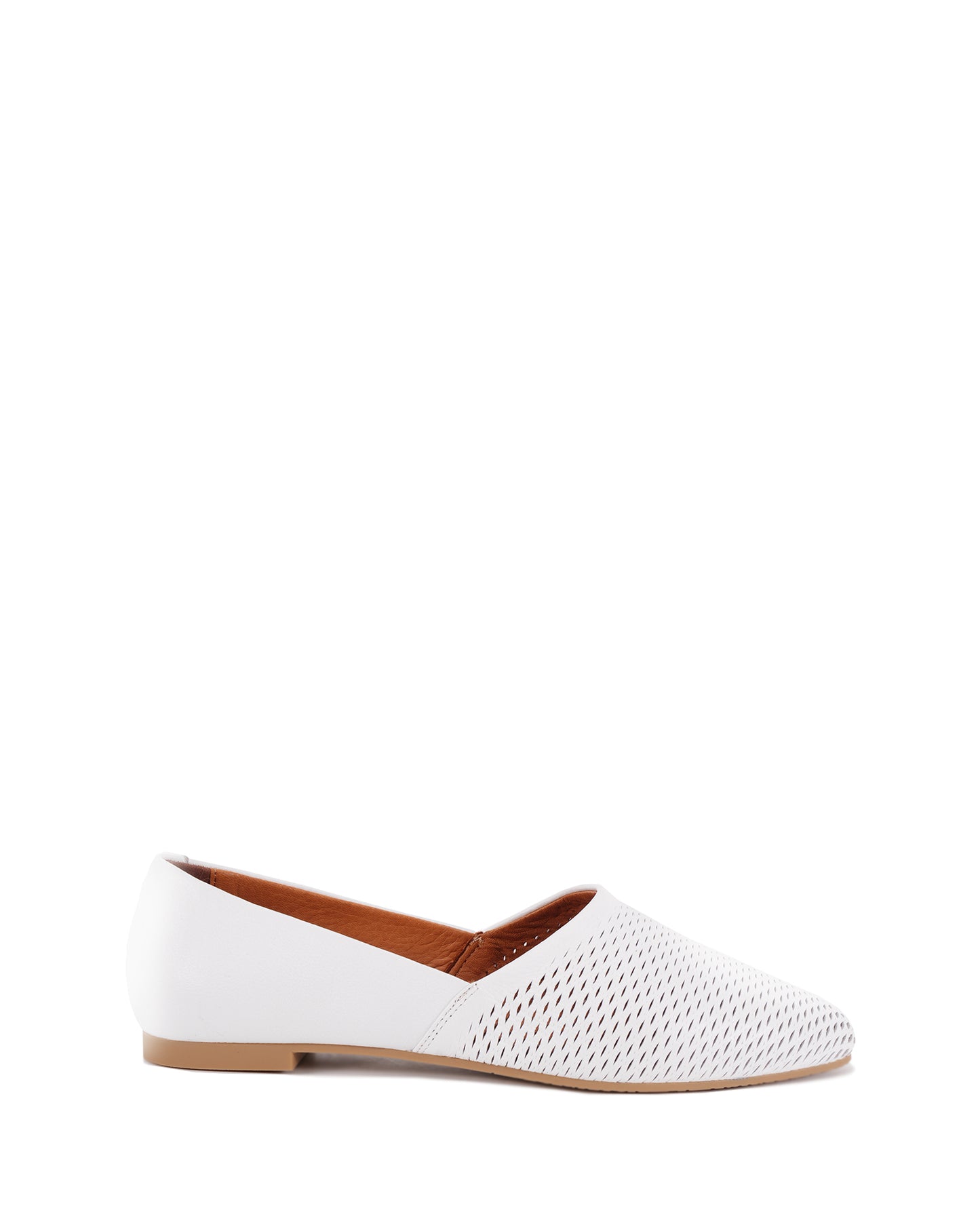 Cozy Women's White Flat Shoes | SJ
