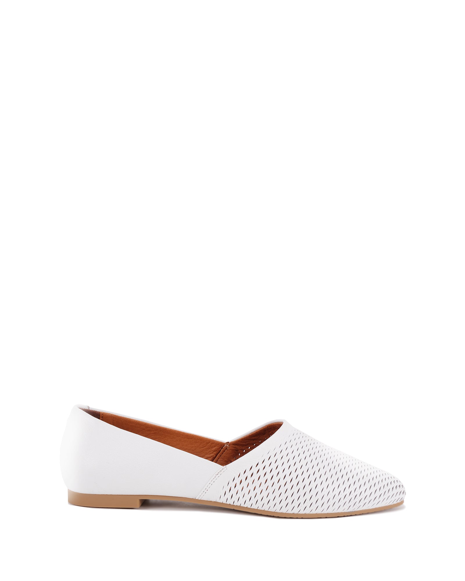 Cozy Women's White Flat Shoes | SJ