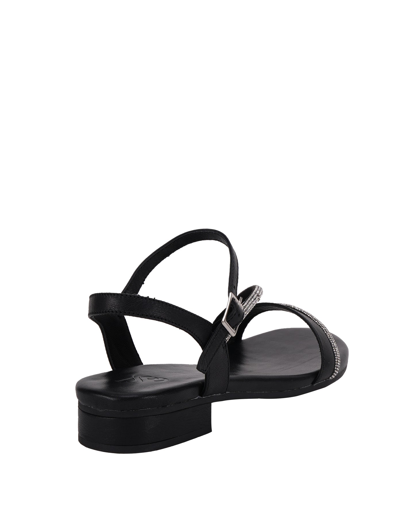 Maze Women's Black Flat Sandals | Sayso