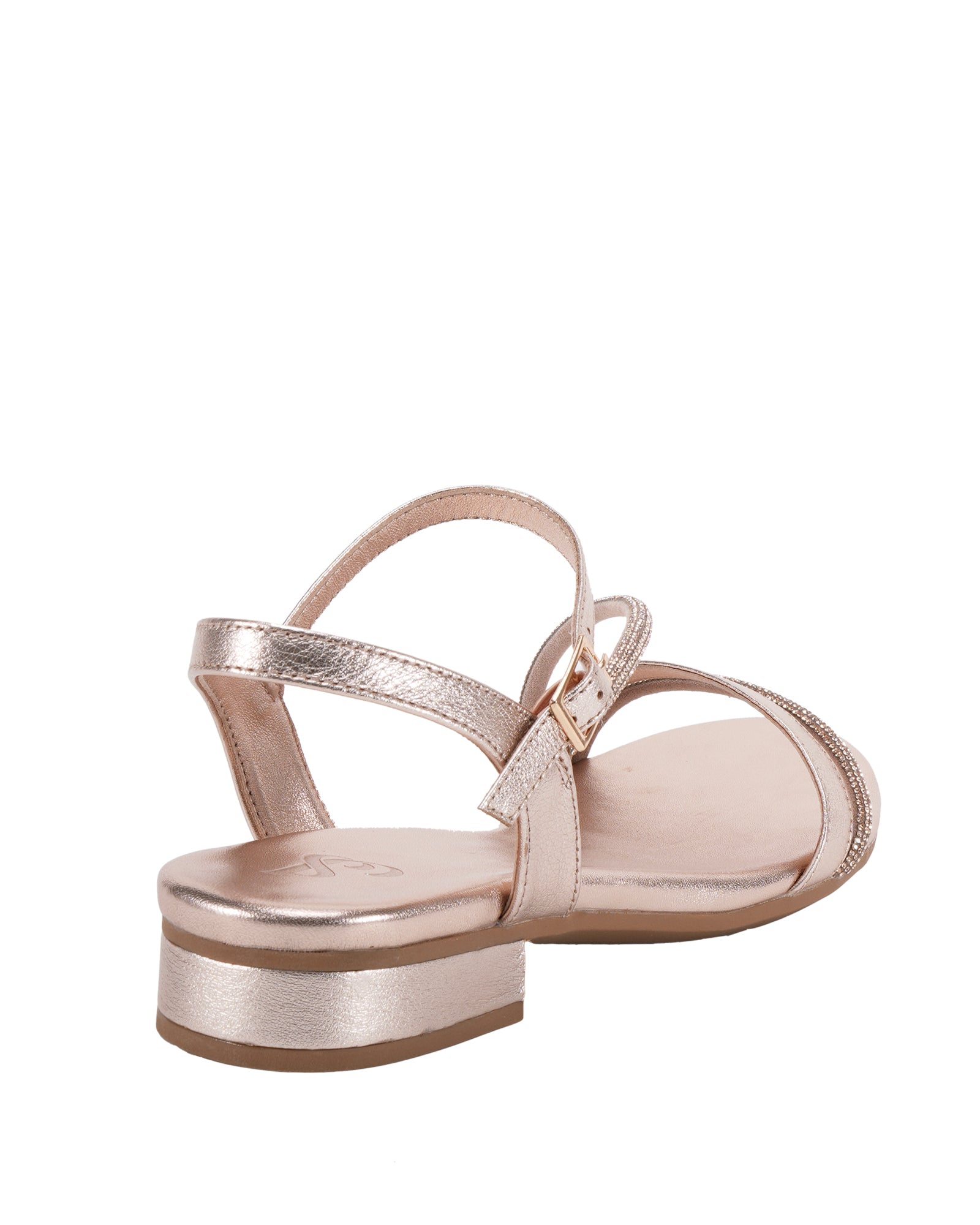 Maze Women's Gold Flat Sandals | Sayso