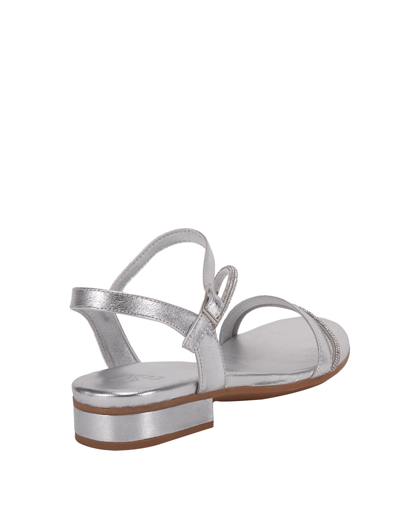 Maze Women's Silver Flat Sandals | Sayso