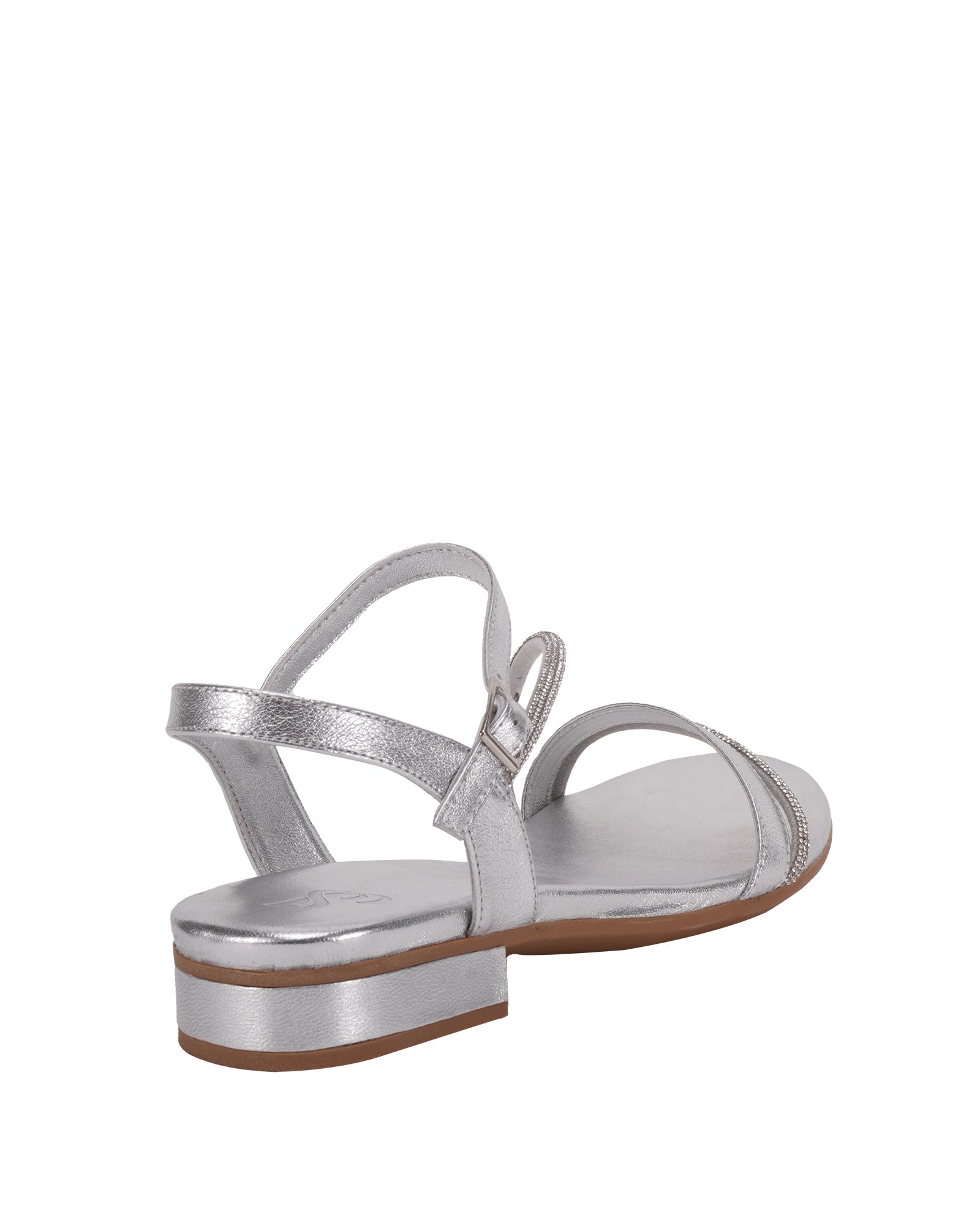 Maze Women's Silver Flat Sandals | Sayso