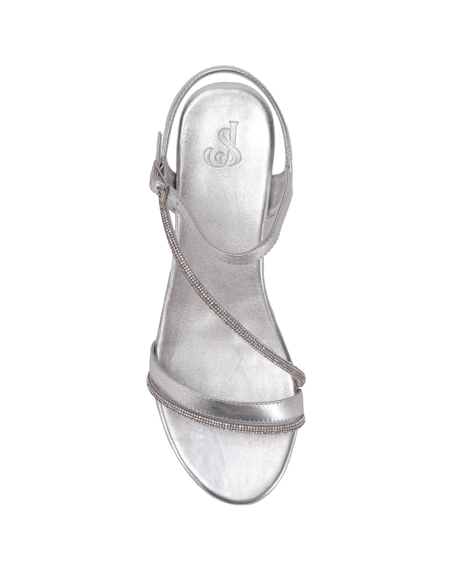 Maze Women's Silver Flat Sandals | Sayso