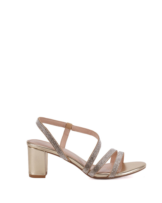 Mist Women's Gold Heel Sandal | SJ
