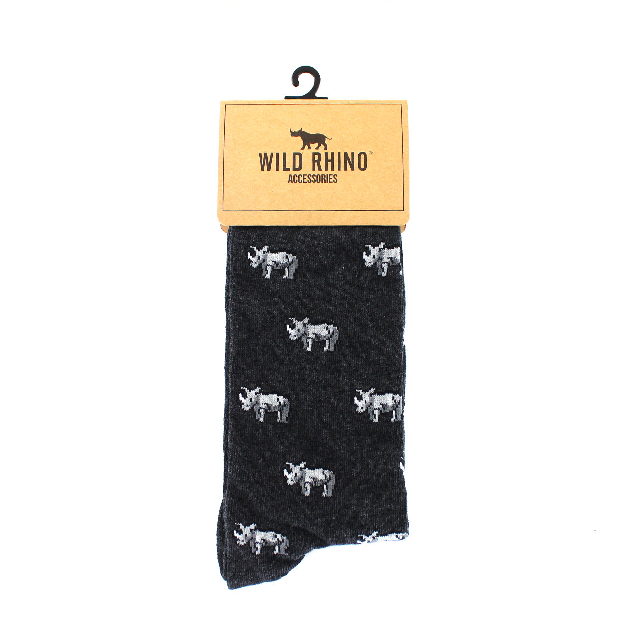 Sock Roy The Rhino Charcoal