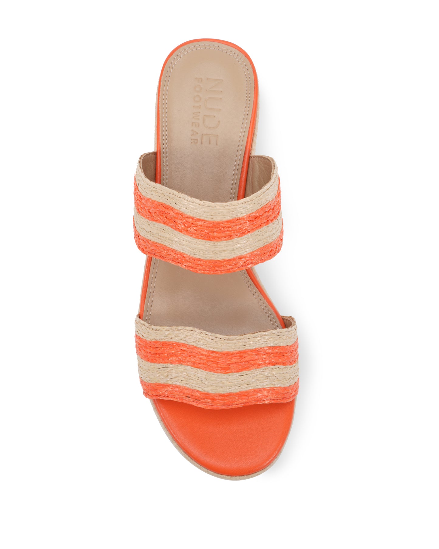Vallerie Orange/Natural Raffia