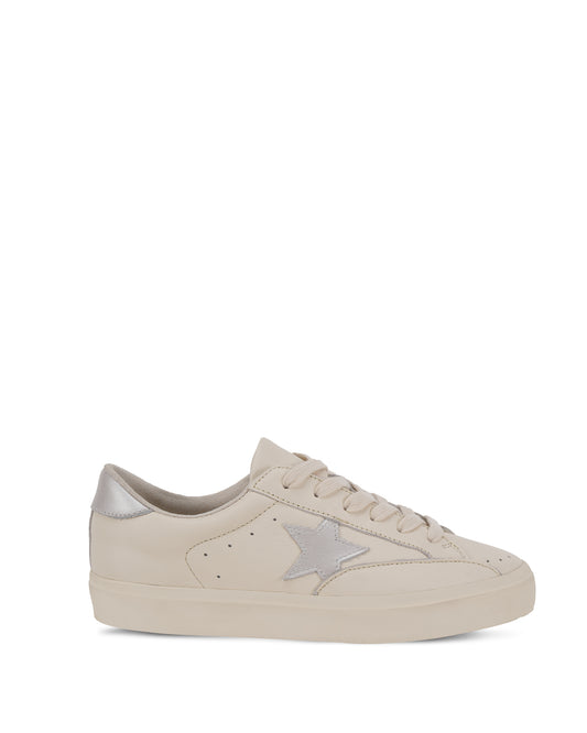 Starlett Women's Beige Silver Sneakers | SJ