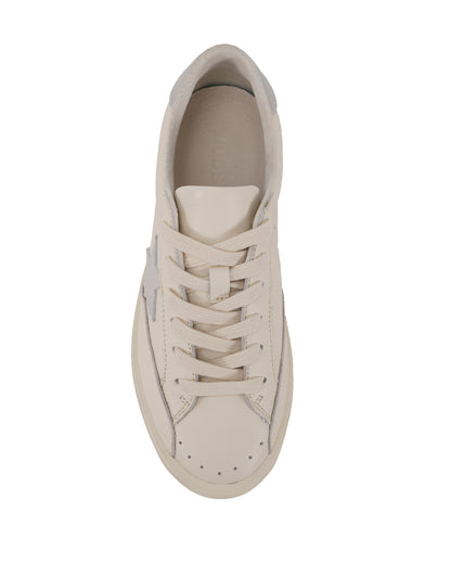 Starlett Women's Beige Silver Sneakers | SJ