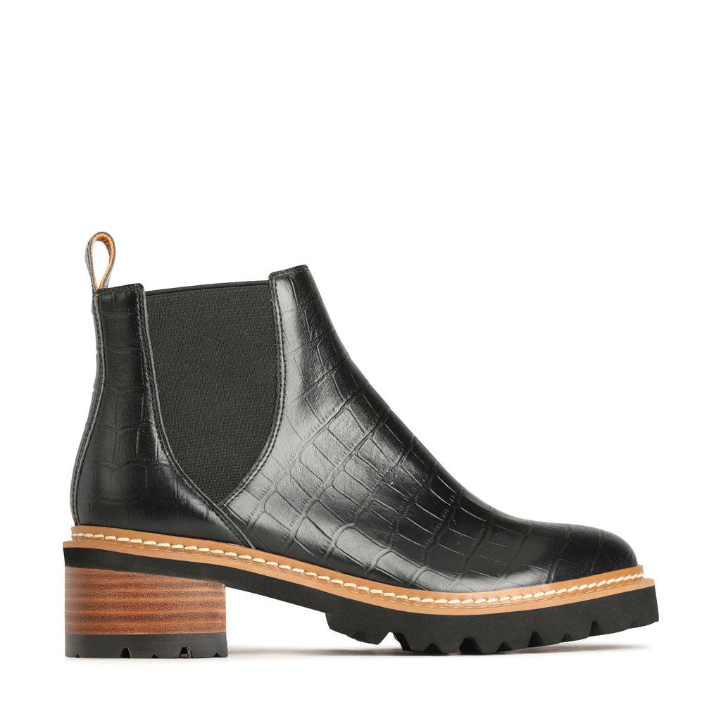Lindy - Black Croc