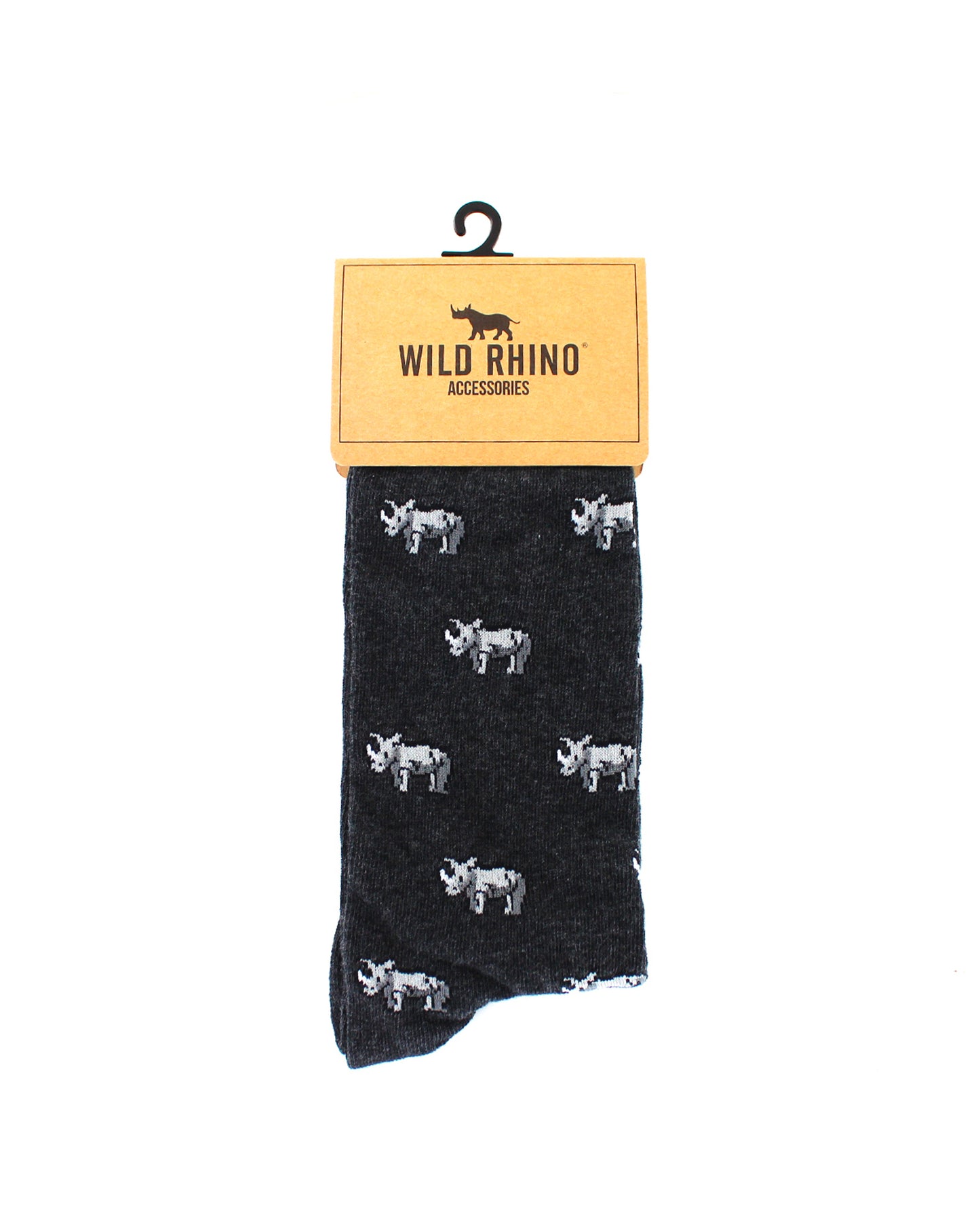 Sock Roy The Rhino Charcoal